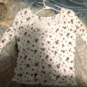 Flower print shirt